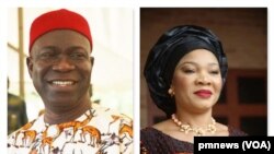Ike Ekweremadu (kiri) dan istrinya, Beatrice Nwanneka Ekweremadu.