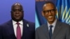 Le président de la République démocratique du Congo, Félix Tshisekedi (g),
et son homologue rwandais, Paul Kagame, doivent se recontrer à Luanda le 15 décembre 2024.
