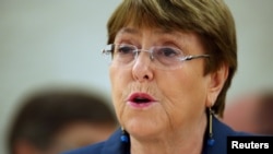 Kamishna wa Umoja wa Mataifa wa Haki za Binadamu Michelle Bachelet.