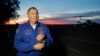 FILE - Dmitry Rogozin, chief of the Russian space agency Roscosmos, is pictured at Baikonur airport, in Kazakhstan, Oct. 11, 2018.