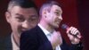 WBC Heavyweight Champion and Chairman of the Ukrainian democratic opposition, Ukrainian Democratic Alliance for Reform Party Vitali Klitschko talks to supporters during his parliamentary election campaign in Kiev, Ukraine, October 15, 2012.