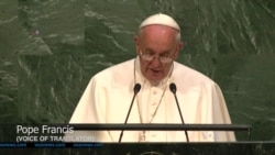 Pope Calls for Action on Climate Change, Fighting Poverty