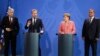 Konferencija za medije uoči sastanka članova Predsjedništva BiH sa njemačkom kancelarkom Angelom Merkel.