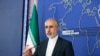 FILE - In this photo released on Aug. 11, 2022, by the Iranian Foreign Ministry, Foreign Ministry spokesperson Nasser Kanaani speaks in Tehran, Iran. Kanaani said Monday that a North Korean delegation visited Iran, but dismissed speculation about cooperation on a missile program.