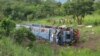 Dans la région minière de Katanga, en RDC, un train a déraillé le 12 novembre 2017. (VOA/Narval Mabila)