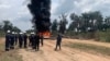 FILE - Firefighters and security officers respond at the site of an illegal refinery explosion in Rivers, Nigeria, on March 3, 2023. A similar explosion on Oct. 1, 2023, in Rivers killed at least 15 people.