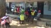 Expectant mothers chat among themselves at St. Luke’s Hospital "maternity waiting homes," about 600 kilometers southwest of Harare, Zimbabwe. (Sebastian Mhofu/VOA)
