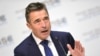FILE - Anders Fogh Rasmussen, former NATO secretary-general, speaks during the annual Munich Security Conference in Munich, Germany, Feb. 16, 2019.