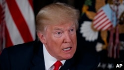 Le président américain Donald Trump, 8 août 2017. 