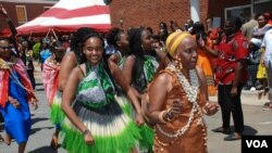 Baadhi ya washiriki wa tamasha la utamaduni wa Kenya lililofanyika mjini Atlanta, Georgia. Picha na BMJ Muriithi/VOA.
