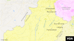 Indus, Jhelum and Chenab rivers, in Pakistan