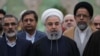 Iran's President Hassan Rouhani speaks during his visit to the shrine of the founder of the Islamic Republic, Ayatollah Ruhollah Khomeini, south of Tehran, Iran, Jan. 30, 2019. 