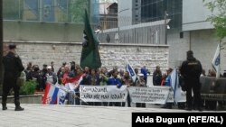Arhiv - Borački protesti pred Parlamentom FBiH u Sarajevu