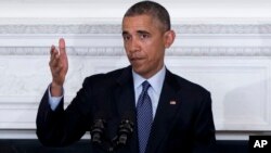 President Barack Obama speaks to members of the National Governors Association, Feb. 23, 2015.
