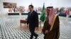 Sekretari amerikan i Shtetit Marco Rubio dhe ministri i Jashtëm i Arabisë Saudite, Faisal bin Riad, Arabi Saudite, 17 shkurt, 2025 