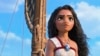 ภาพจากดิสนีย์ เผยตัวละครโมอานาในฉากหนังเรื่อง "Moana 2." (Disney via AP)