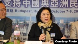 Gao Yu saat menjadi pembicara di Budapest, Oktober 2012 (Foto: dok). 