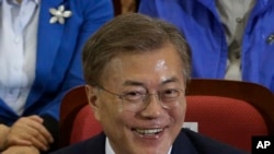 Moon Jae-In, Séoul, Corée du Sud, le 9 mai 2017. 
