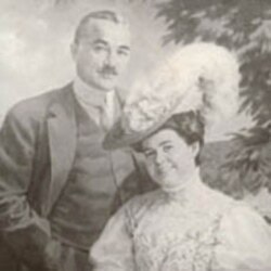 Milton Hershey and wife.