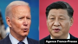 Presiden AS Joe Biden dan Presiden China Xi Jinping 