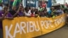 Pope Arrives in Nairobi to Cheering Crowds