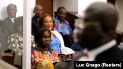 Simone Gbagbo lors de son procès, le 26 décembre 2014.