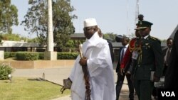 Le président Yahya Jammeh de la Gambie