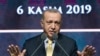 Turkish President Recep Tayyip Erdogan speaks during a meeting in Ankara, Turkey, Nov. 6, 2019.