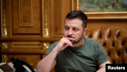 ولودیمیر زلنسکی، رئیس‌جمهوری اوکراین.