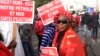Des Sénégalais manifestant pour des élections libres et transparentes, le 9 février 2018 à Dakar.