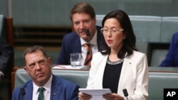 Gladys Liu, perempuan kelahiran China yang pertama kali terpilih sebagai anggota parlemen Australia di Canberra. (Foto: dok).