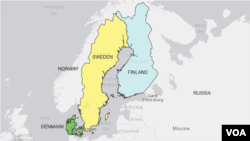 Sweden, Denmark, Finland