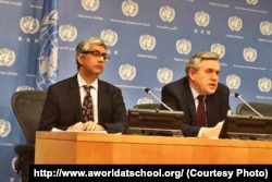 Gordon Brown at UN announcement of Safe Schools Initiative