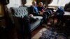 FILE - Baraka Lusambo, 7, Pendo Noni 16, Emmanuel Rutema, 15, and Mwigulu Magesaa 14, Tanzanians with albinism who had body parts chopped off in witchcraft-driven attacks, relax at a home in the Staten Island borough of New York City, June 4, 2017.