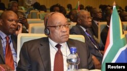 South Africa's President Jacob Zuma attends the leaders meeting at the African Union (AU) in Ethiopia's capital Addis Ababa, July 14, 2012. 