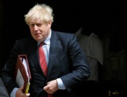 PM Inggris, Boris Johnson di Gedung Parlemen Inggris, di London, 15 Juli 2020.