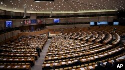 Suasana sidang pleno Parlemen Eropa di Brussels, 21 Januari 2019. (Foto: dok).