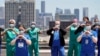 Frontline Medical Workers Celebrate 4th of July at White House
