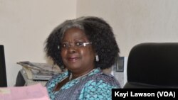 Victoire Tchamdja Kpatcha, à Lomé, Togo, le 29 septembre 2016. (VOA/Kayi Lawson)