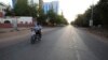 An empty avenue is seen in Khartoum, March 24, 2020, as Sudanese government ordered a nighttime curfew to prevent the spread of the coronavirus.