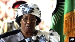 Malawi's President Joyce Banda (file photo) 