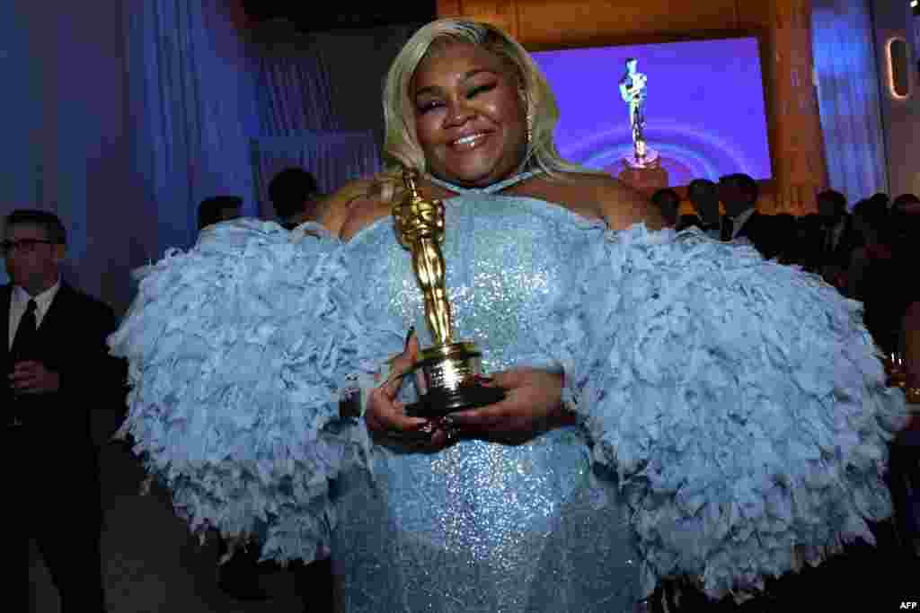 U.S. actress Da'Vine Joy Randolph attends the 96th Annual Academy Awards Governors Ball at the Dolby Theatre in Hollywood, California on March 10, 2024.