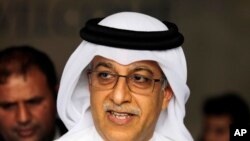 Le cheikh Salman, le 30 avril 2015 au Bahrein.(AP Photo/Hasan Jamali, file)