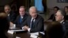 Vice President Joe Biden (center) with members of gun violence task force meet at White House Dec. 20, 2012