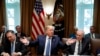 Presiden Amerika Serikat, Donald Trump di Ruang Kabinet Gedung Putih, Washington, D.C., 16 Juli 2019. 