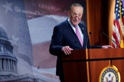 Senate Minority Leader Sen. Chuck Schumer of N.Y., speaks on Capitol Hill in Washington, Dec. 1, 2020.