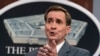 Juru Bicara Departemen Pertahanan AS atau yang dikenal dengan sebutan Pentagon, John Kirby. berbicara dalam sebuah konferensi pers di Pentagon, Washington, pada 1 November 2021. (Foto: AP/Manuel Balce Ceneta)