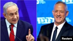 Waziri Mkuu Benjamin Netanyahu na Mkuu wa Majeshi wa zamani Benny Gantz