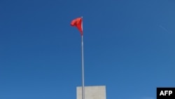 FILE - The entrance to China's embassy is seen in Washington, May 18, 2012.