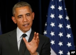 U.S. President Barack Obama discussed details about the release of U.S. Sgt. Bowe Bergdahl, who had been held by the Taliban for five years, during a news conference after the G7 summit in Brussels, Belgium, June 5, 2014.